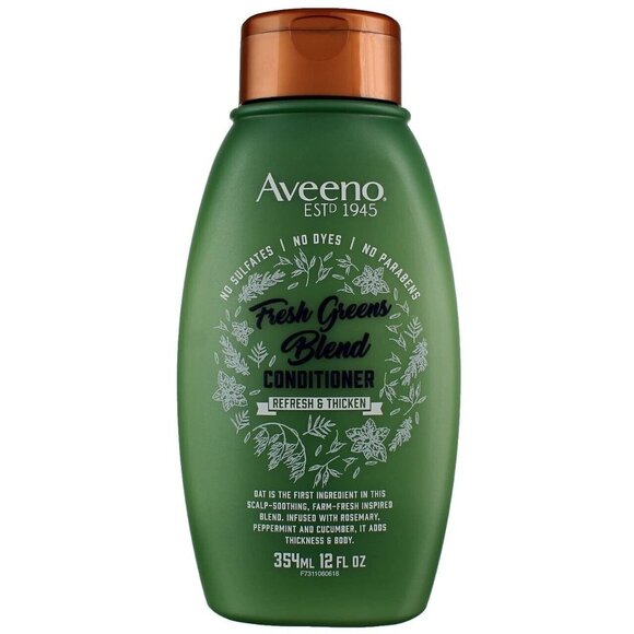 Aveeno Scalp Soothing Fresh Greens Blend Conditioner, Refresh & Thicken 12 Fl Oz - Picture 1 of 1